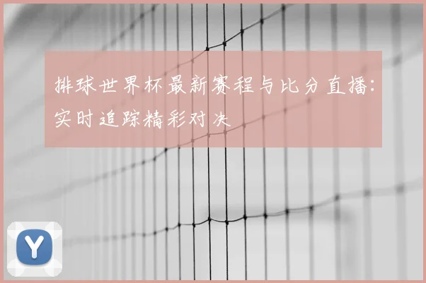 排球世界杯最新赛程与比分直播：实时追踪精彩对决